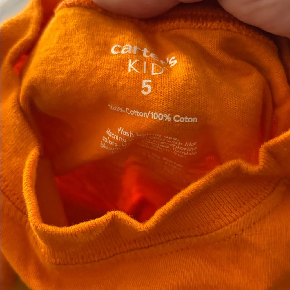 Carter's Orange Dinosaur Long Sleeve Tee 5
